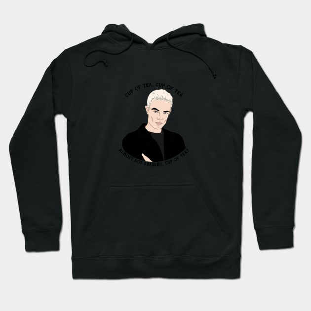 Spike Tea Quote BTVS Hoodie by likeapeach